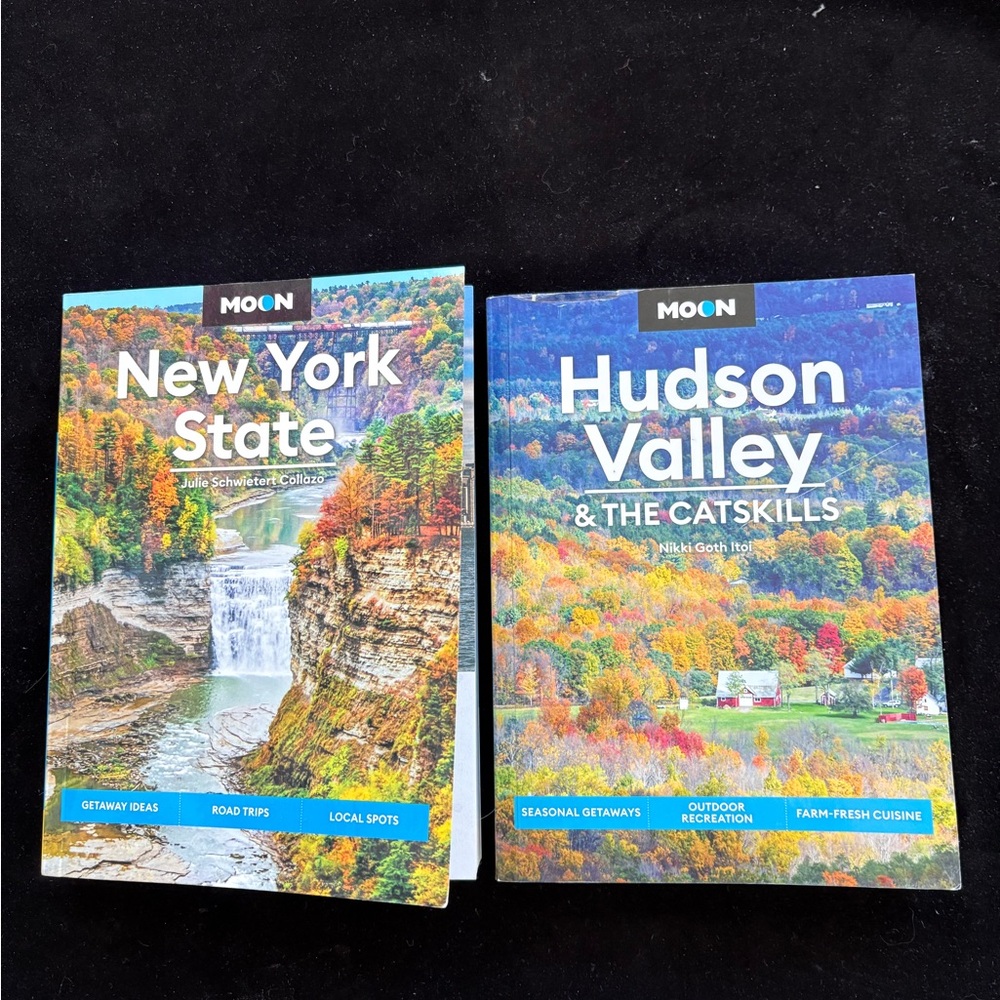 2 PB Moon Travel Books New York State $ Hudson Valley & Catskills  Very Good C